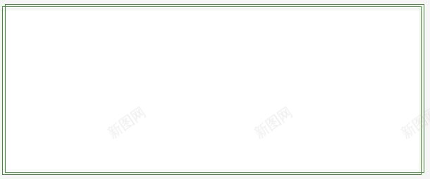 绿色双线边框png免抠素材_新图网 https://ixintu.com 绿色双线边框分割元素