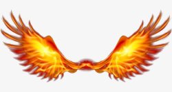 燃烧的翅膀图片火焰翅膀高清图片