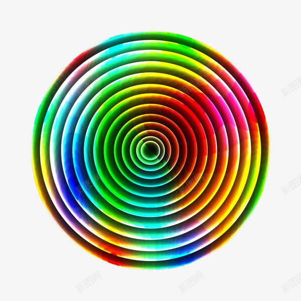 圆形光效png免抠素材_新图网 https://ixintu.com 光圈 光效 发光 彩色圆圈 彩虹色