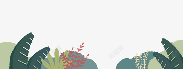 清新文艺风装饰插图植物树叶png免抠素材_新图网 https://ixintu.com 文艺风 春天风景 树叶 植物 清新 装饰插图