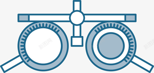 蓝色扁平视力测试仪器png免抠素材_新图网 https://ixintu.com 仪器 保护眼睛 全球爱眼日 检测仪器 眼睛 视力 视力测试