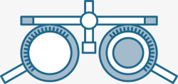 测试荧光剂仪器蓝色扁平视力测试仪器高清图片