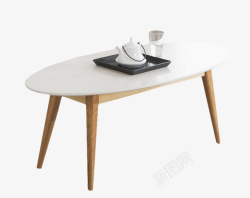 现代茶壶白色简约的文艺桌子高清图片