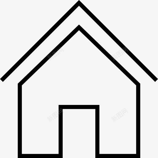 家图标png_新图网 https://ixintu.com 商业 家园 家居 建筑 房子的轮廓 按钮 概述符号象征 网上商店