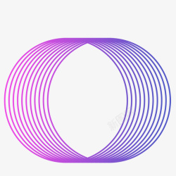紫色渐变线条球体图标图标