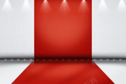 舞台红地毯红地毯灯光背景高清图片
