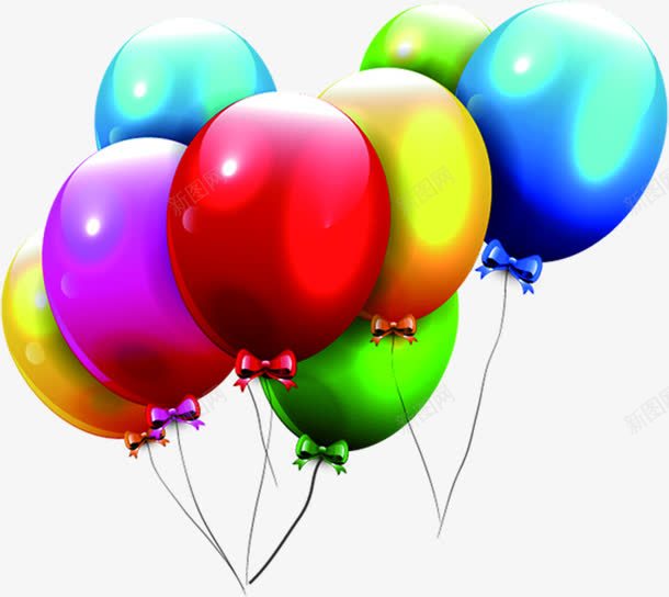 彩色气球节日气氛装饰png免抠素材_新图网 https://ixintu.com 彩色 气氛 气球 节日 装饰