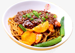 美味韩国料理宣传风味韩国炸酱面高清图片