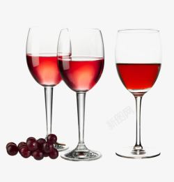 彩绘葡萄酒杯红色葡萄酒杯高清图片