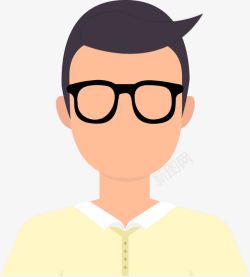 戴眼镜的男子卡通戴眼镜的男子高清图片