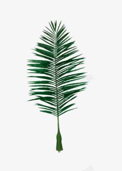 绿色塑料假椰子叶高清图片