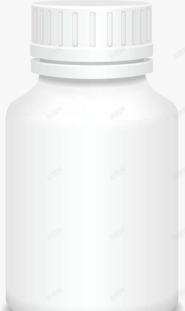 白色药瓶子png免抠素材_新图网 https://ixintu.com 健康 免抠PNG 医疗 医院 塑料瓶 治疗 药丸 药房 药瓶
