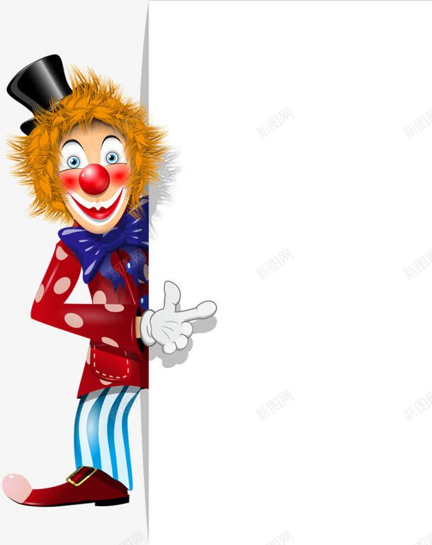 搞笑小丑png免抠素材_新图网 https://ixintu.com joker 小丑 小丑joker 波点衣服 礼帽 黄色头发