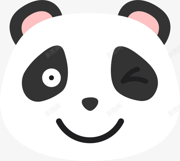微笑卡通可爱小熊猫png免抠素材_新图网 https://ixintu.com 5月8号 世界微笑日 可爱国宝 图案 小熊猫 幸福 开心 开心表情 笑容 黑白熊猫