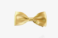 金色高贵褶皱大气西装领结实物素材