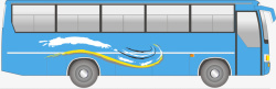 客运系列绿色的客运车运营矢量图高清图片