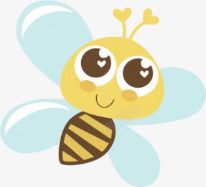 卡通小蜜蜂png免抠素材_新图网 https://ixintu.com 卡通 小蜜蜂 黄色