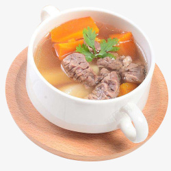 萝卜炖牛杂汤一杯萝卜炖牛腩汤高清图片