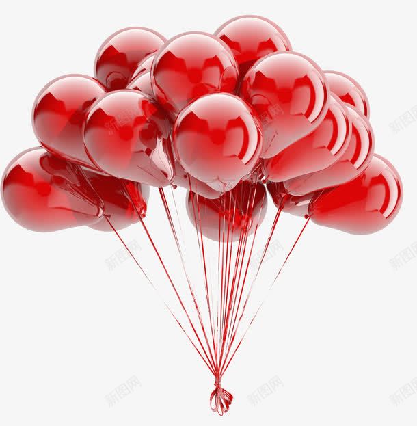 红色气球png免抠素材_新图网 https://ixintu.com 气球 气球墙 素材 红色 红色气球 节日 装饰