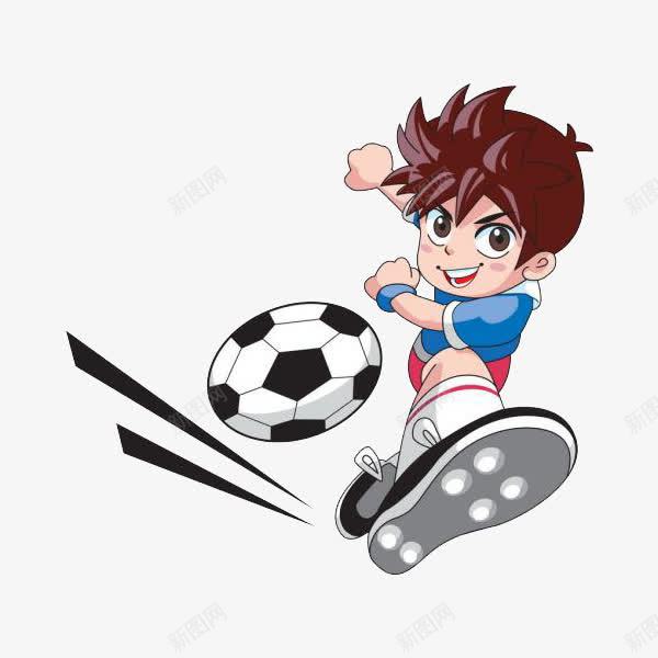 帅气的男孩子png免抠素材_新图网 https://ixintu.com 卡通 奔跑的 少儿足球 帅气的 手绘 男孩子 简笔 足球