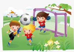 彩色足球图像儿童卡通矢量图高清图片
