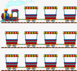 儿童玩具小火车手绘卡通小火车高清图片