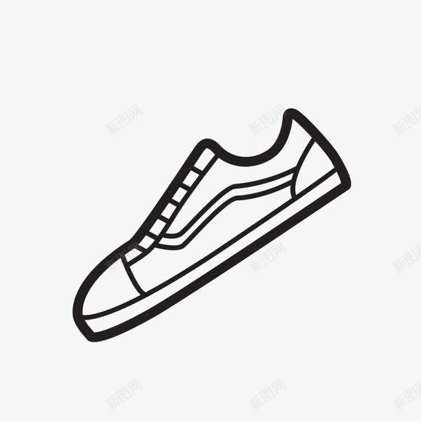 手绘的鞋子png免抠素材_新图网 https://ixintu.com PNG图形 PNG装饰 手绘 装饰 鞋子 鞋子侧面 黑色