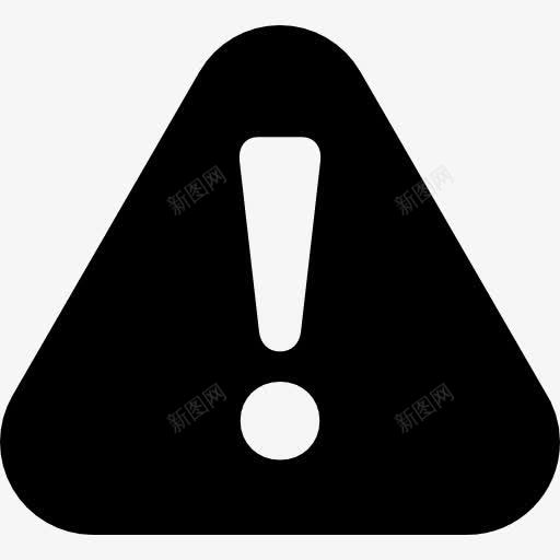 警告标志图标png_新图网 https://ixintu.com 三角形告警 危险 地图和国旗 感叹号 标志 警告