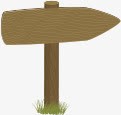 卡通木头路标指示标题图标png_新图网 https://ixintu.com 卡通 指示 木头 标题 路标
