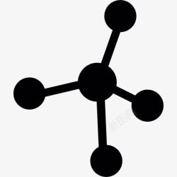 有丝分裂原子分子图标高清图片