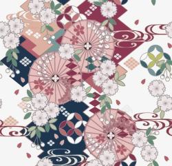 日式花纹素材
