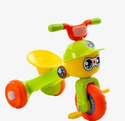 独家产品儿童三轮车折叠脚踏车高清图片