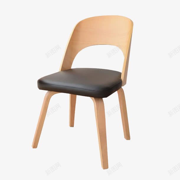 现代简约皮坐垫椅子png免抠素材_新图网 https://ixintu.com 产品实物 休闲椅 咖啡厅椅 椅子 餐桌椅