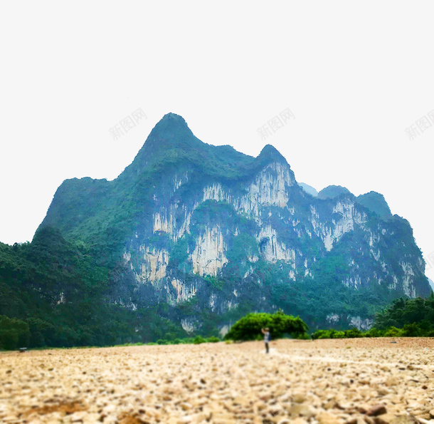 桂林旅游山水九马画山png免抠素材_新图网 https://ixintu.com 旅游 景点 桂林山水 绿色