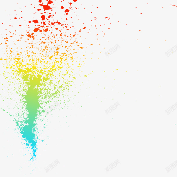 渐变水彩飞溅效果png免抠素材_新图网 https://ixintu.com 喷漆效果 多彩水彩 水彩晕染 渐变水彩 渲染 飞溅效果