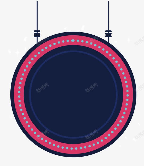 圆形吊牌png免抠素材_新图网 https://ixintu.com 吊牌 圆形边框 标题栏