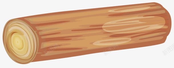 一块木头png免抠素材_新图网 https://ixintu.com 卡通 木块 木头 棕色