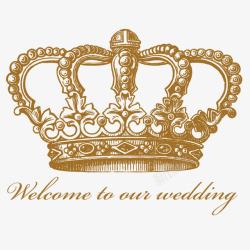 褐色皇冠婚礼花欧式皇冠高清图片