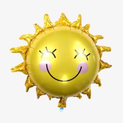 生日快乐铝膜气球太阳铝箔气球高清图片