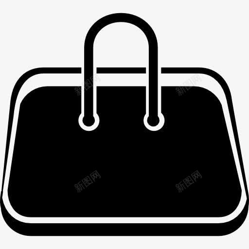 手提包白色边框图标png_新图网 https://ixintu.com 手袋 时装 箱包 行李袋 袋