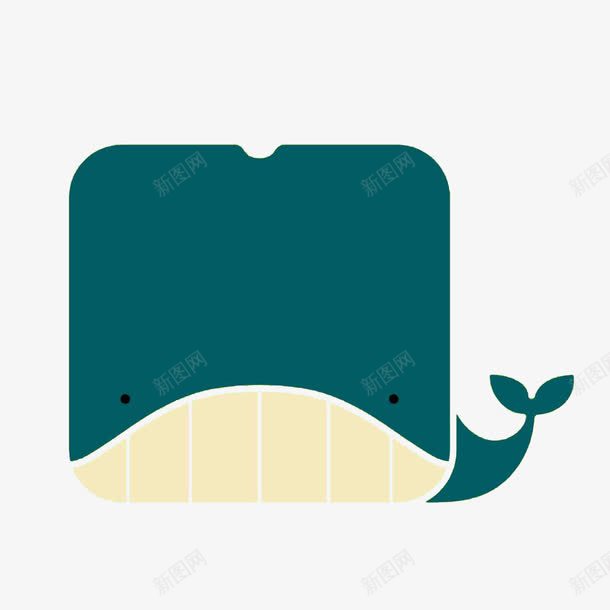 手绘简约几何鲸png免抠素材_新图网 https://ixintu.com 几何手绘 动物 卡通鲸鱼 扁平化 手绘鲸 海洋 海洋生物 鲸鱼
