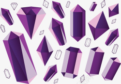 紫色砖石耳环紫色砖石矢量图高清图片