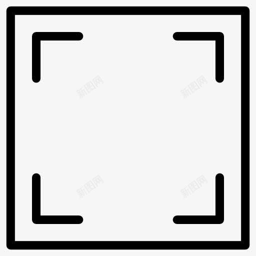 方形框架图标png_新图网 https://ixintu.com 几何 图形工具 图形编辑 图形设计 形状