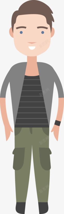 男学生素材