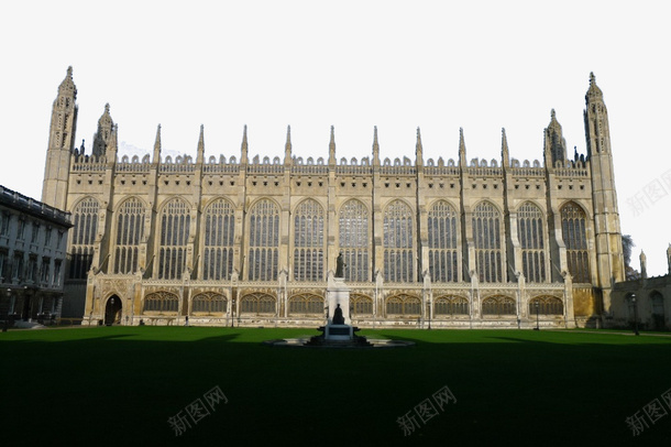 剑桥大学的楼png免抠素材_新图网 https://ixintu.com 复古风格 大楼 尖顶 欧式 草坪