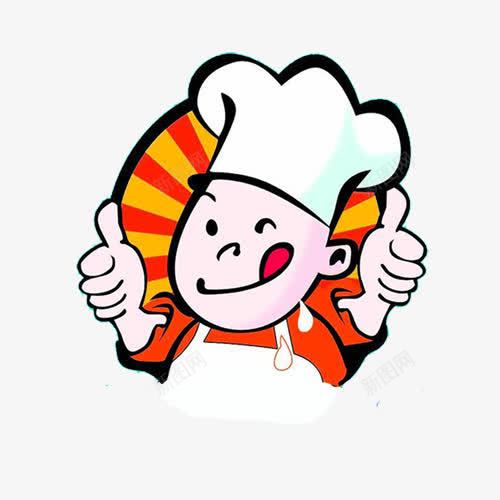 卡通手绘厨师png免抠素材_新图网 https://ixintu.com 免抠PNG图片 卡通 厨师 手绘 竖起大拇指 美食 餐饮