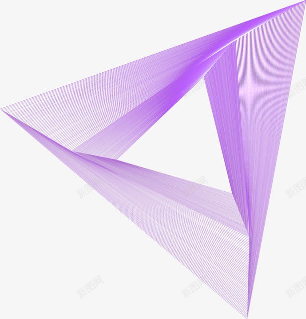 紫色几何三角形png免抠素材_新图网 https://ixintu.com 几何三角 几何图形 梦幻三角 紫色三角形 组合三角