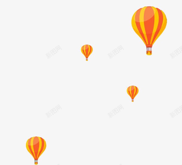 扁平化热气球上图标png_新图网 https://ixintu.com 扁平化热气球 热气球 热气球上传 黄色热气球