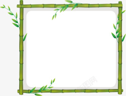 竹子边框留言板矢量图素材