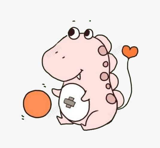 粉色恐龙png免抠素材_新图网 https://ixintu.com 卡通 可爱 小恐龙 手绘 水彩 粉色 萌 装饰